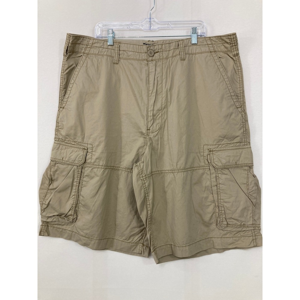 Vintage Polo Ralph Lauren Mens Cargo Shorts Size 42 Khaki Cotton Utility Y2K